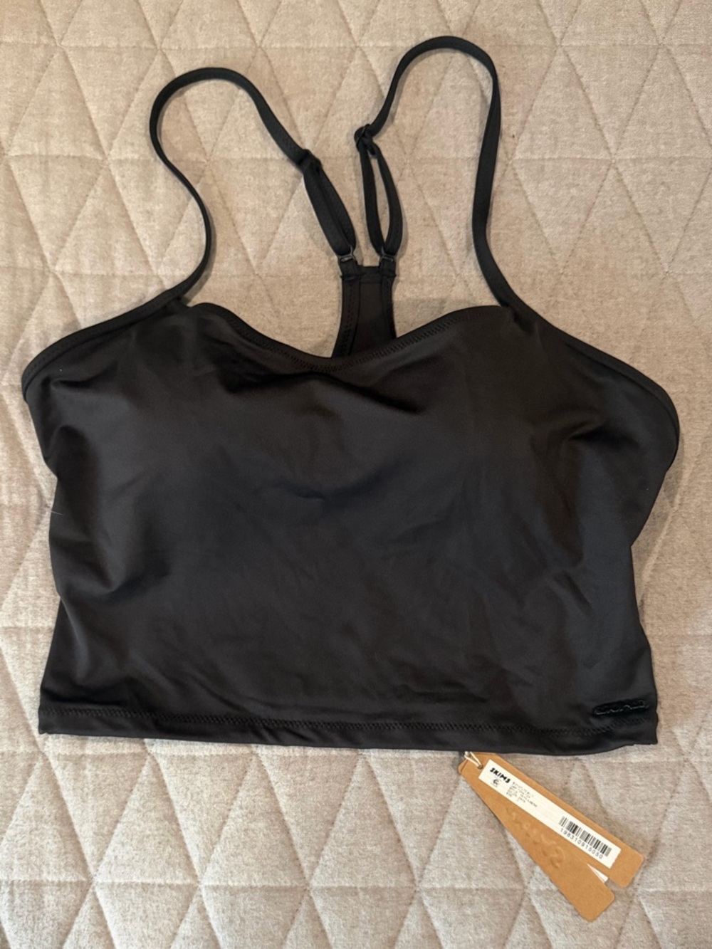 ✨ SKIMS Onyx Signature Swim Cami Tank Top (Size M) ✨